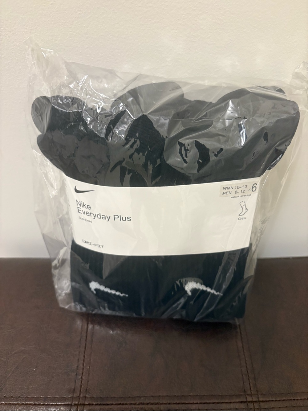 Nike Everyday Plus Crew Socks - Black 6 pack